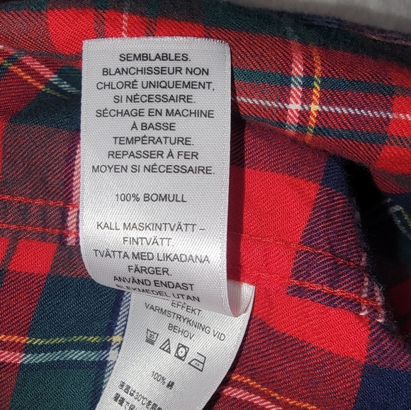 Vineyard Vines Red and Green Plaid Button Down Shirt - Picture 8 of 9